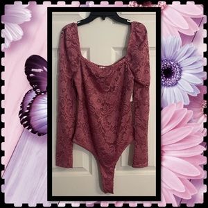 Sws Streetwear Society Women Pink Bodysuit (M).